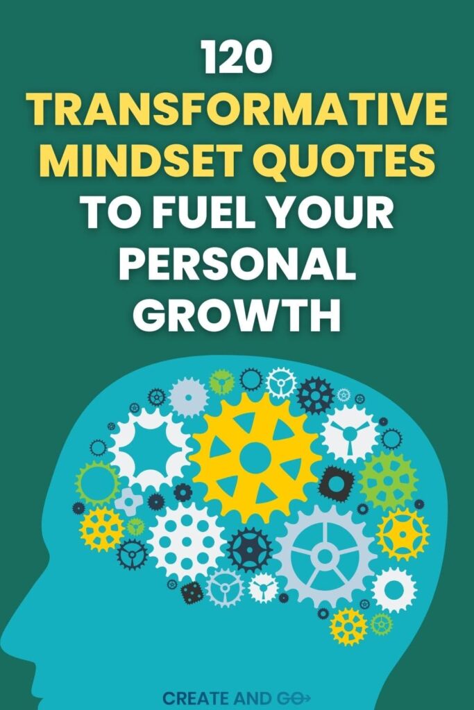 Mindset quotes Pinterest pin