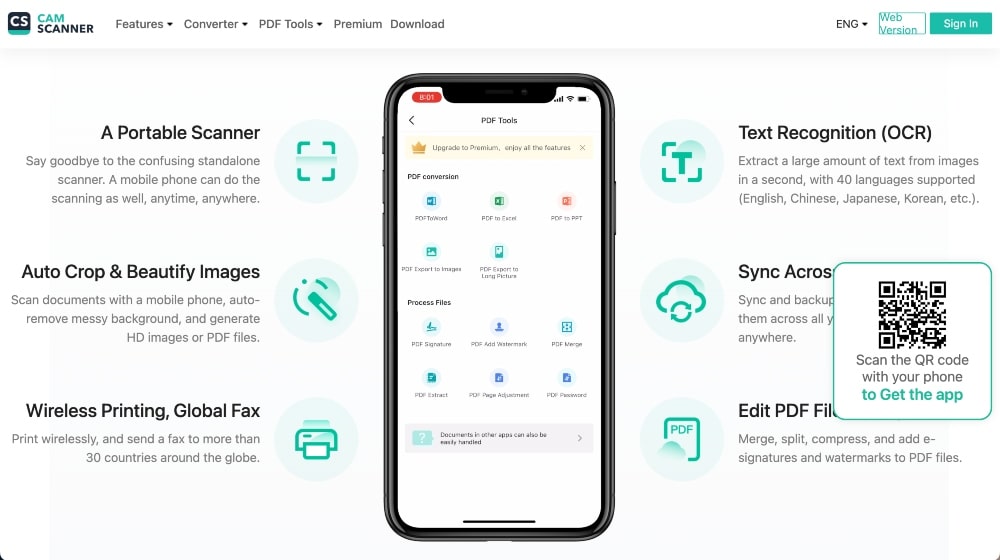 CamScanner features