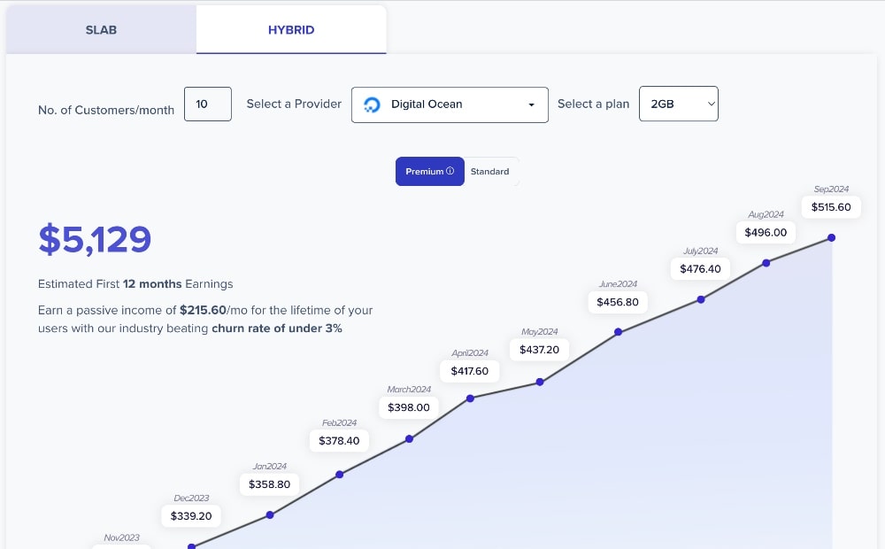 Cloudways affiliate income estimator