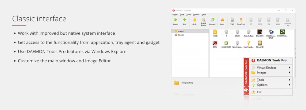 DAEMON Tools Pro 8 features