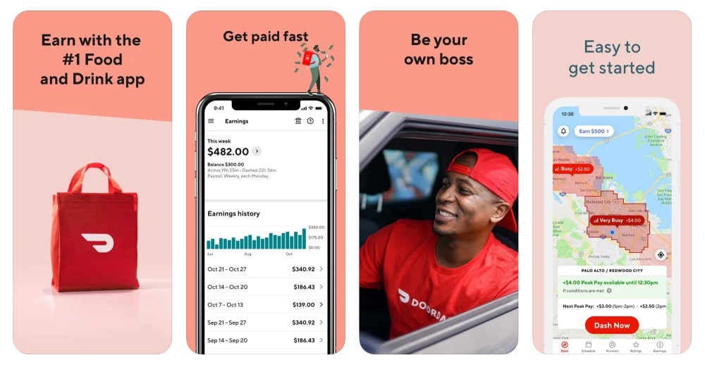 DoorDash Dasher app store screenshot