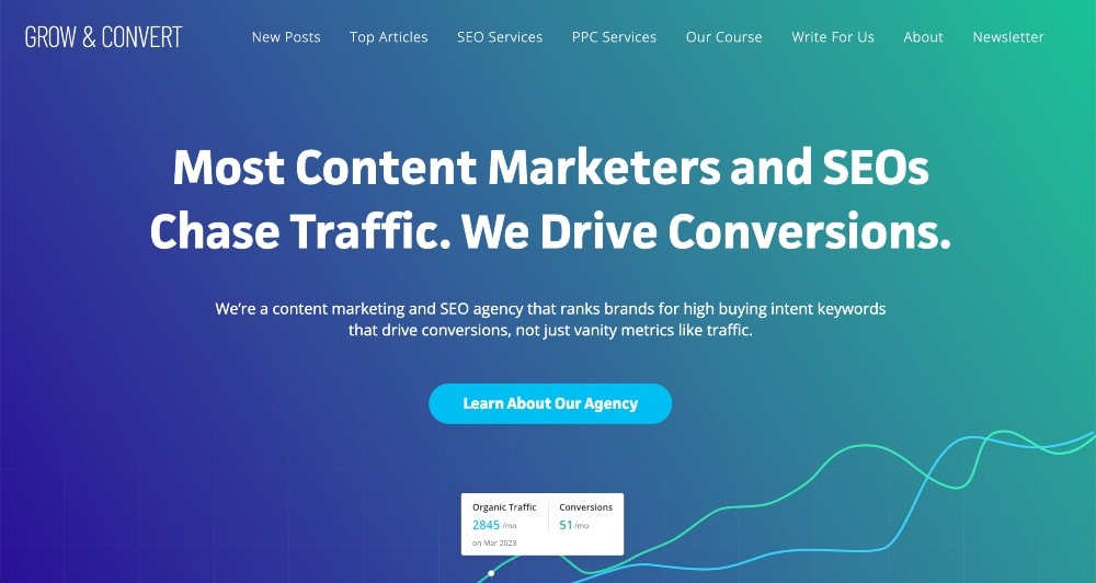 Grow and Convert website screenshot