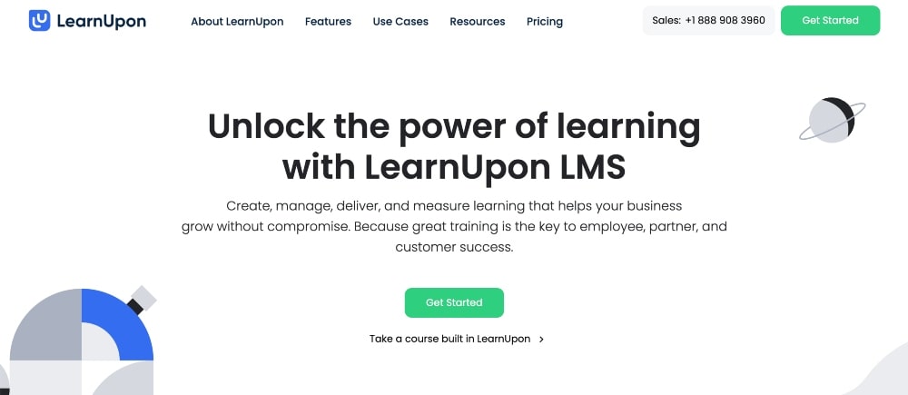 LearnUpon LMS website