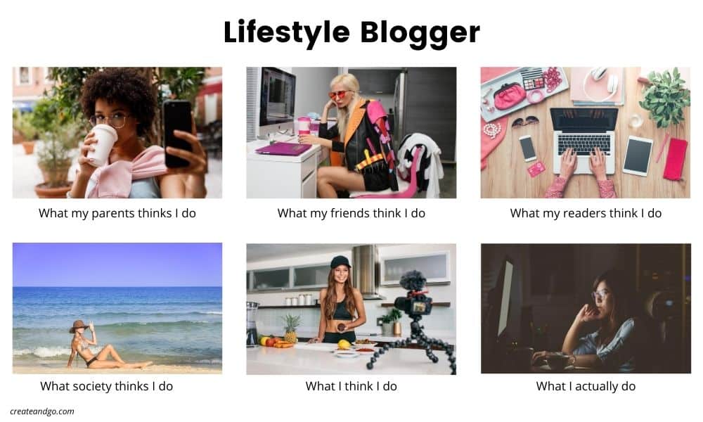 lifestyle blogger meme