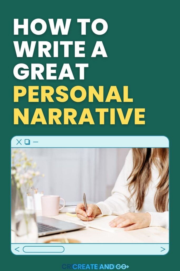 Personal narrative Pinterest pin