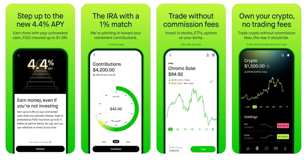 Robinhood app store screenshot