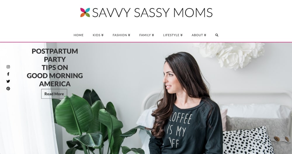 Savvy Sassy Moms website