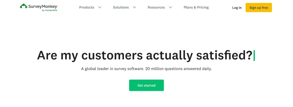 SurveyMonkey website