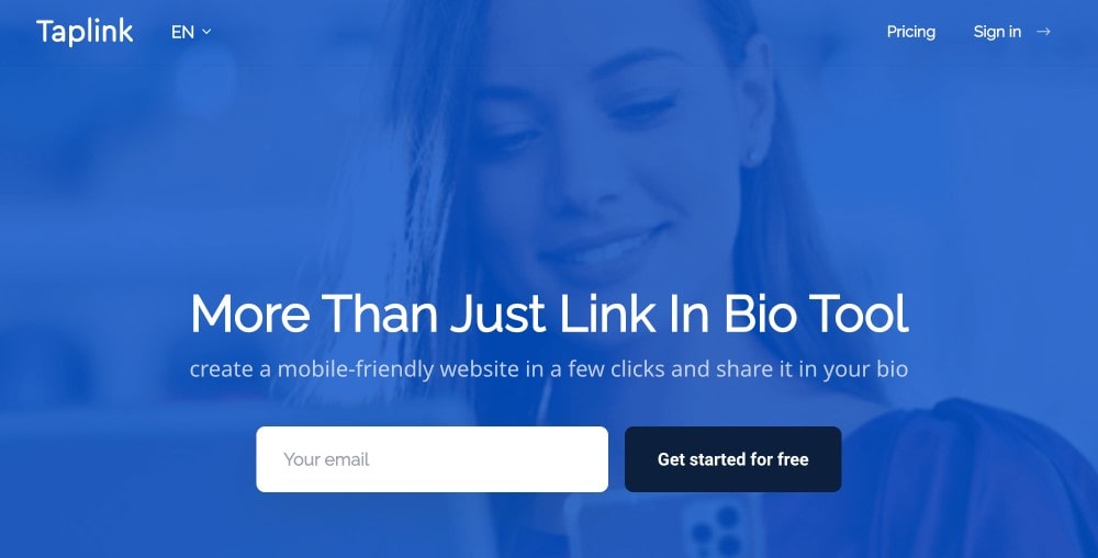 Taplink bio link tool