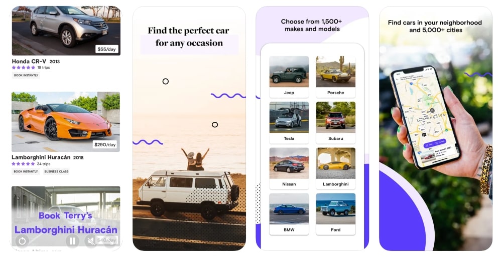 Turo app store screenshot