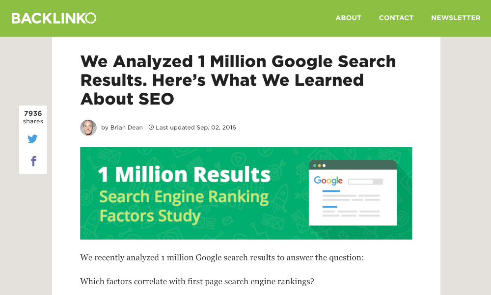 google seo search study