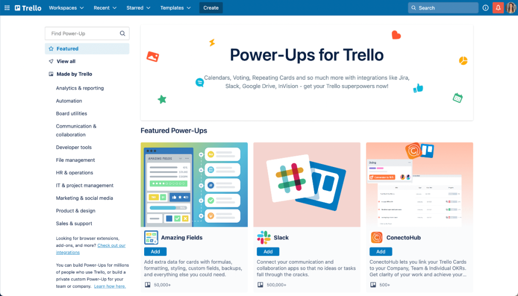 Trello power-up customizations